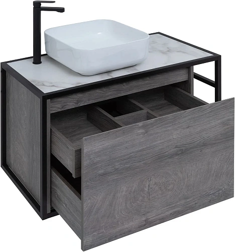 Тумба под раковину Aquanet Nova Lite Loft 90 L дуб рошелье 00261656 Тумба под раковину Aquanet Nova Lite Loft 90 L дуб рошелье 00261656