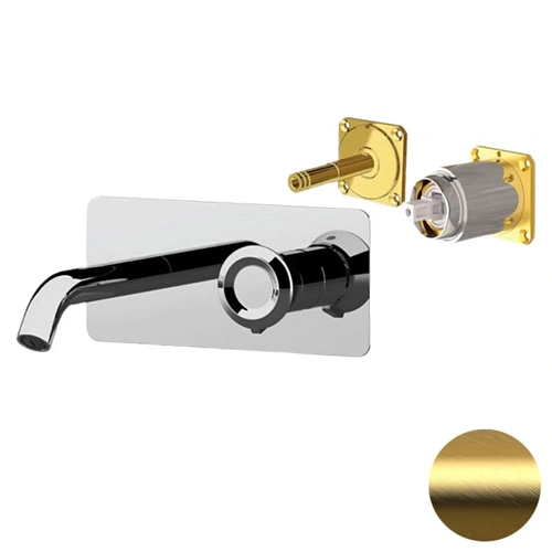 Смеситель для раковины Remer Element ET15KBBG, золото брашированное Смеситель для раковины Remer Element ET15KBBG, золото брашированное