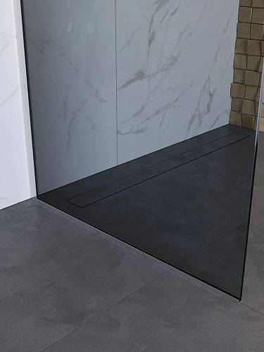 Душевая перегородка BelBagno UNO-L-1-TB-90-GR-Cr 90 см, профиль хром, стекло тонированное графит Душевая перегородка BelBagno UNO-L-1-TB-90-GR-Cr 90 см, профиль хром, стекло тонированное графит