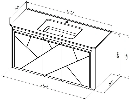 Тумба под раковину Allen Brau Paris 120 1.360004.WM белый матовый Тумба под раковину Allen Brau Paris 120 1.360004.WM белый матовый
