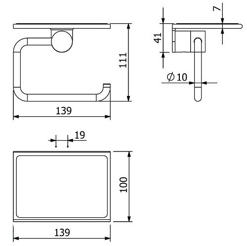 Держатель туалетной бумаги Kludi VELA R 58971N0 брашированное золото Держатель туалетной бумаги Kludi VELA R 58971N0 брашированное золото
