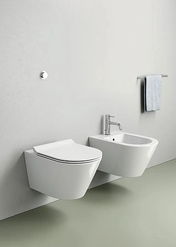 Унитаз подвесной GSI KUBE X безободковый Swirlflush белый матовый (941509) без сиденья Унитаз подвесной GSI KUBE X безободковый Swirlflush белый матовый (941509) без сиденья