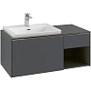 Картинка анонса товара «тумба под раковину villeroy &amp; boch subway 3.0 graphite / graphite c57202vr»