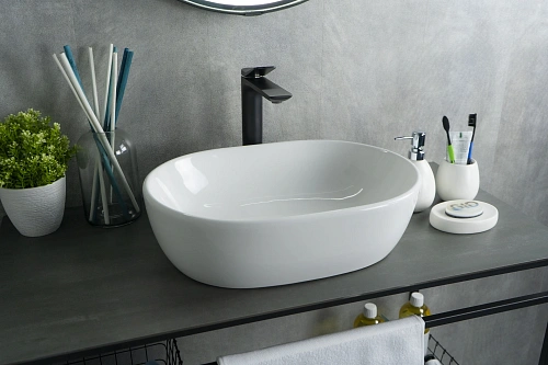 Раковина Gid N9026b 51113 накладная белая 48x35x13.5 Раковина Gid N9026b 51113 накладная белая 48x35x13.5