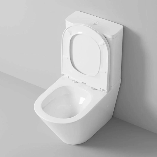 Унитаз напольный GROSSMAN GR-4450MSQ 60,5x38x82,5 белый матовый, безободковый, торнадо с тонкой крышкой Унитаз напольный GROSSMAN GR-4450MSQ 60,5x38x82,5 белый матовый, безободковый, торнадо с тонкой крышкой