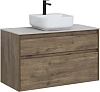 Тумба под раковину Aquanet Nova Lite 100 дуб рустикальный (2 ящика) 00249521 Тумба под раковину Aquanet Nova Lite 100 дуб рустикальный (2 ящика) 00249521