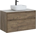 Тумба под раковину Aquanet Nova Lite 100 дуб рустикальный (2 ящика) 00249521 Тумба под раковину Aquanet Nova Lite 100 дуб рустикальный (2 ящика) 00249521