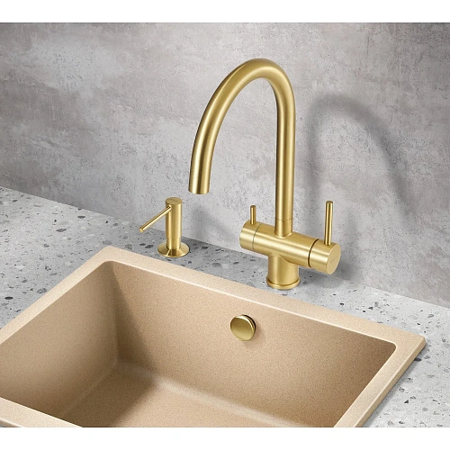 Смеситель для кухни Milacio Ultra ( MCU.554.GD ) золото Смеситель для кухни Milacio Ultra ( MCU.554.GD ) золото