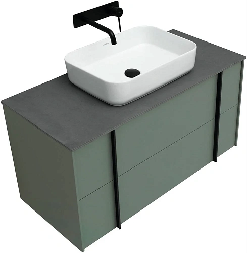 Тумба под раковину Allen Brau Reality 100 1.32007.CGM олива матовый Тумба под раковину Allen Brau Reality 100 1.32007.CGM олива матовый
