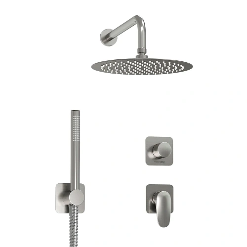 Душевая система WasserKRAFT A1451.272.097.121.275.100.276 встраиваемая никель Душевая система WasserKRAFT A1451.272.097.121.275.100.276 встраиваемая никель