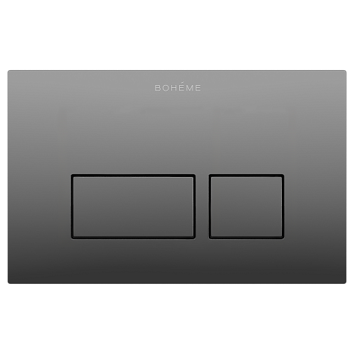Клавиша смыва Boheme  664-SGM пластик Shine Gun Metal (для 666) Клавиша смыва Boheme  664-SGM пластик Shine Gun Metal (для 666)