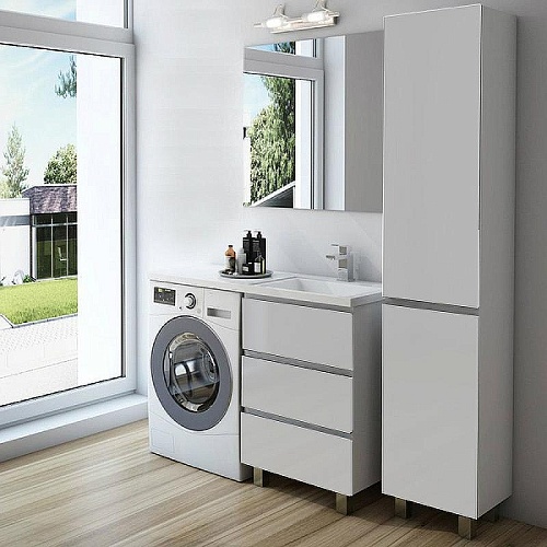 Тумба с раковиной Эстет Dallas Luxe ФР-00009669 1050х482 правая, напольная 3 ящика Тумба с раковиной Эстет Dallas Luxe ФР-00009669 1050х482 правая, напольная 3 ящика