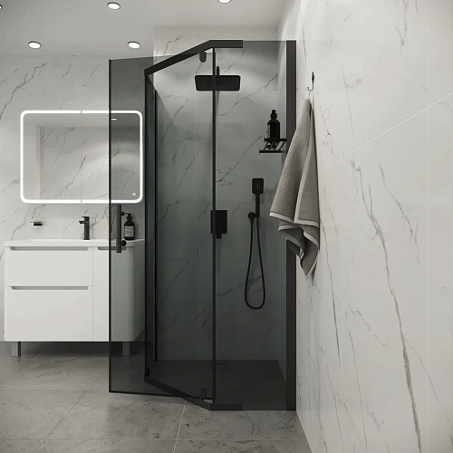 Душевой уголок Niagara Eco NG-1010-14DT (100x100x190) трапеция, распаш, профиль черный, стекло тонированное (4мм) Душевой уголок Niagara Eco NG-1010-14DT (100x100x190) трапеция, распаш, профиль черный, стекло тонированное (4мм)