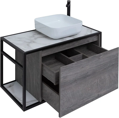 Тумба под раковину Aquanet Nova Lite Loft 90 R дуб рошелье 00261655 Тумба под раковину Aquanet Nova Lite Loft 90 R дуб рошелье 00261655