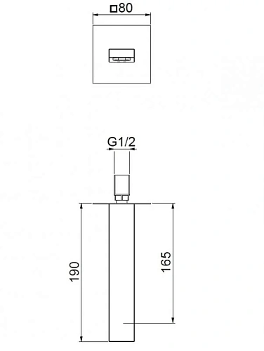 Излив Webert AC0327015, хром Излив Webert AC0327015, хром