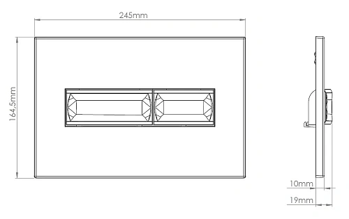 Клавиша смыва Vincea Line VFP-732CH, цвет хром Клавиша смыва Vincea Line VFP-732CH, цвет хром