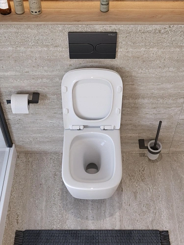 Унитаз подвесной BelBagno KRAFT-TOR BB7106CH-TOR/SC безободковый с сиденьем и смывом TORNADO Унитаз подвесной BelBagno KRAFT-TOR BB7106CH-TOR/SC безободковый с сиденьем и смывом TORNADO