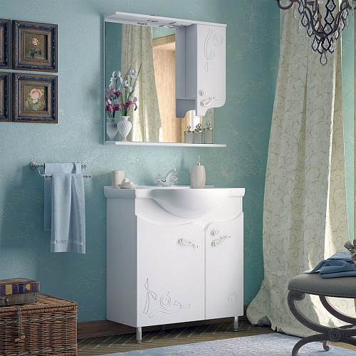 Зеркальный шкаф Corozo Венеция 85/С SD-00000283 Зеркальный шкаф Corozo Венеция 85/С SD-00000283