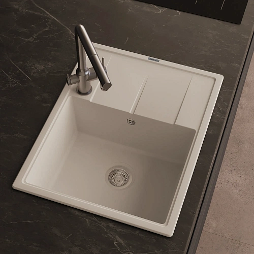 Кухонная мойка ABBER Quarz AQ2903W белый Кухонная мойка ABBER Quarz AQ2903W белый