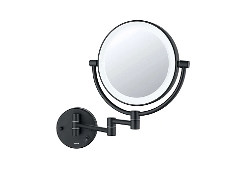 Зеркало косметическое Aquatek AQ4912MB черный матовый Зеркало косметическое Aquatek AQ4912MB черный матовый