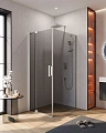 Душевой уголок CEZARES SLIDER-AH-1-100-80/90-GRIGIO-Cr 80-90x100см стекло тонированное (графит), профиль хром Душевой уголок CEZARES SLIDER-AH-1-100-80/90-GRIGIO-Cr 80-90x100см стекло тонированное (графит), профиль хром