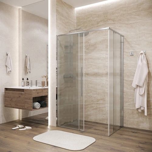 Боковая стенка GROSSMAN Galaxy 200.K33.01.90.10.02 (90x195) хром, стекло шиншилла Боковая стенка GROSSMAN Galaxy 200.K33.01.90.10.02 (90x195) хром, стекло шиншилла