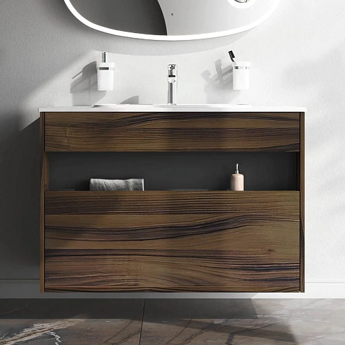 Тумба под раковину AM.PM Func M8FFUX1001OF pull-out, 100 см универсальная, дерево текстурированное Тумба под раковину AM.PM Func M8FFUX1001OF pull-out, 100 см универсальная, дерево текстурированное