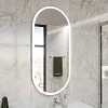 Зеркало STWORKI Мальмё 100 с подсветкой, сенсор на зеркале, овальное, настенное, большое 472137 Зеркало STWORKI Мальмё 100 с подсветкой, сенсор на зеркале, овальное, настенное, большое 472137