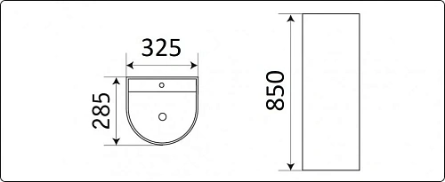 Раковина CeramaLux PB1017 напольная, белый Раковина CeramaLux PB1017 напольная, белый