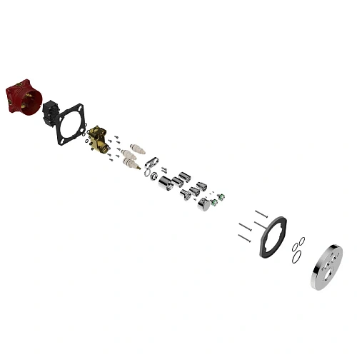 Смеситель для душа Vincea VSCV-322T-MCH двухфункциональный, термостатический, хром Смеситель для душа Vincea VSCV-322T-MCH двухфункциональный, термостатический, хром