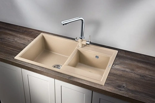 Кухонная мойка Granula 8201, ПЕСОК, кварц 820x500 Кухонная мойка Granula 8201, ПЕСОК, кварц 820x500