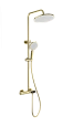 Душевая система Wonzon & Woghand с термостатом, брашированное золото (WW-B2091-A-BG) Душевая система Wonzon & Woghand с термостатом, брашированное золото (WW-B2091-A-BG)