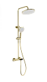Душевая система Wonzon & Woghand с термостатом, брашированное золото (WW-B2091-A-BG) Душевая система Wonzon & Woghand с термостатом, брашированное золото (WW-B2091-A-BG)