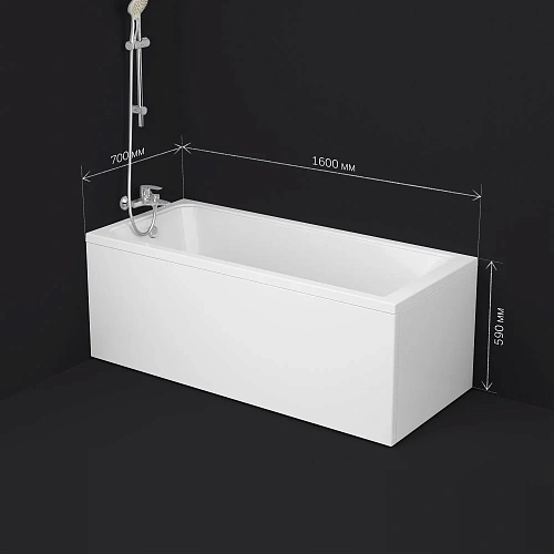 Акриловая ванна AM.PM Gem W90A-160-070W-A 160x70 см Акриловая ванна AM.PM Gem W90A-160-070W-A 160x70 см