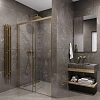Душевой уголок Timo (T52R+T63) TDSS-120/17C-8R, раздвижная дверь 1200x2000, профиль золото матовое, торцевое стекло TSS-1000/17C-8 1000x2000 Душевой уголок Timo (T52R+T63) TDSS-120/17C-8R, раздвижная дверь 1200x2000, профиль золото матовое, торцевое стекло TSS-1000/17C-8 1000x2000