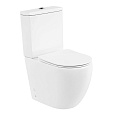 Детальная картинка товара «унитаз напольный belbagno amanda bb051cpr/bb051sc безободковый с сиденьем»
