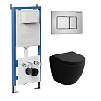 Комплект инсталляции GROSSMAN 900.K31.01.000 с клавишей смыва 700.K31.04.12M.12M хром сатиновый и унитазом GROSSMAN GR-4455BMS арт.97.4455BMS.04.12M Комплект инсталляции GROSSMAN 900.K31.01.000 с клавишей смыва 700.K31.04.12M.12M хром сатиновый и унитазом GROSSMAN GR-4455BMS арт.97.4455BMS.04.12M