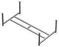 Каркас для ванны Jacob Delafon Odeon Up 180х80 SF145RU-NF Каркас для ванны Jacob Delafon Odeon Up 180х80 SF145RU-NF
