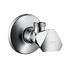 Вентиль угловой hansgrohe E, хром 13902000