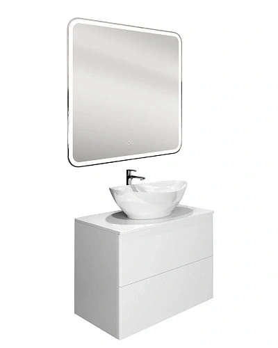 Тумба с раковиной Orange Otto Ot-75TuMDF+G56 подвесная, белый Тумба с раковиной Orange Otto Ot-75TuMDF+G56 подвесная, белый