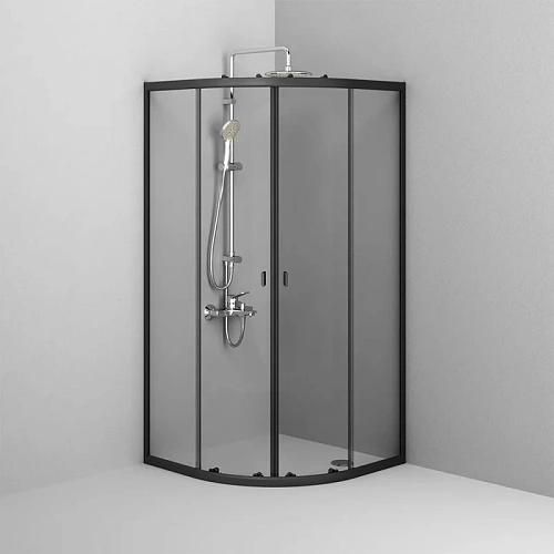 Душевой уголок AM.PM X-Joy W88G-205-090BT64 Twin Slide, 90x90, профиль черный Душевой уголок AM.PM X-Joy W88G-205-090BT64 Twin Slide, 90x90, профиль черный