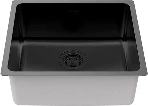 Кухонная мойка Paulmark YUNI 49 UN YU49-MBN, матовый черный NANO-PVD, 490х440мм Кухонная мойка Paulmark YUNI 49 UN YU49-MBN, матовый черный NANO-PVD, 490х440мм