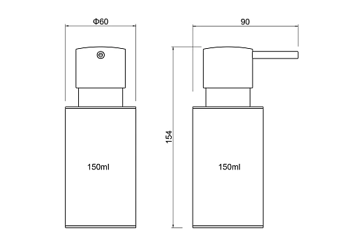 Дозатор жидкого мыла Aquatek ОБЕРОН AQ4229MB черный матовый Дозатор жидкого мыла Aquatek ОБЕРОН AQ4229MB черный матовый