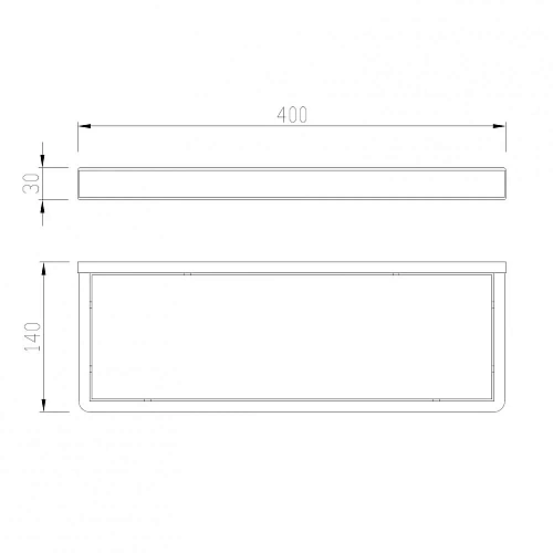Полка ABBER Westen AA1759B стеклянная черная матовая Полка ABBER Westen AA1759B стеклянная черная матовая