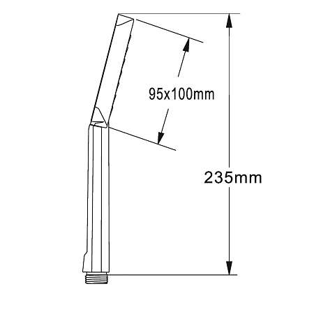 Душевая лейка Agger Fresh AHS04, 1 режим, 95х100