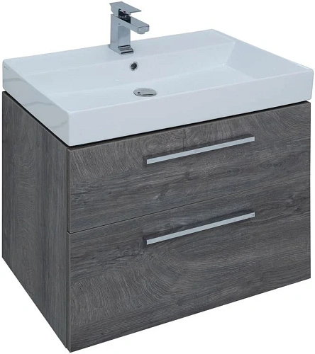 Тумба под раковину Aquanet Nova 75 дуб рошелье (2 ящика) 00242260 Тумба под раковину Aquanet Nova 75 дуб рошелье (2 ящика) 00242260