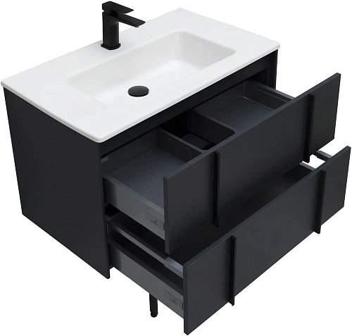 Тумба под раковину Allen Brau Reality 80 1.32005.AM антрацит матовый Тумба под раковину Allen Brau Reality 80 1.32005.AM антрацит матовый