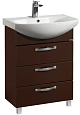 Тумба под раковину Aquaton Ария 65 Н темно-коричневая 1A123401AA430 Тумба под раковину Aquaton Ария 65 Н темно-коричневая 1A123401AA430