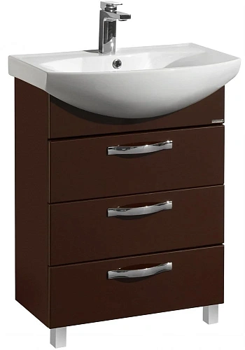 Тумба под раковину Aquaton Ария 65 Н темно-коричневая 1A123401AA430 Тумба под раковину Aquaton Ария 65 Н темно-коричневая 1A123401AA430