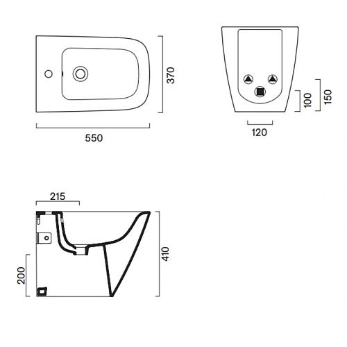 Детальная картинка товара «биде напольное catalano green 0419551001 55x37 белый глянцевый» Детальная картинка товара «биде напольное catalano green 0419551001 55x37 белый глянцевый»